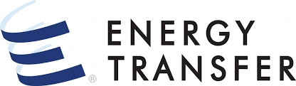 Energy Transfer company logo with blue stripes