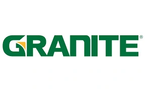 Logo of Granite with green text and yellow emblem