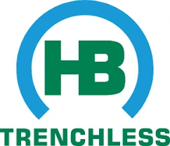 HB Trenchless logo with blue circle