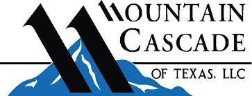 Logo of Mountain Cascade of Texas, LLC with peaks