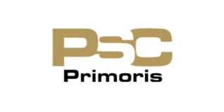 Logo of PSC Primoris in gold font